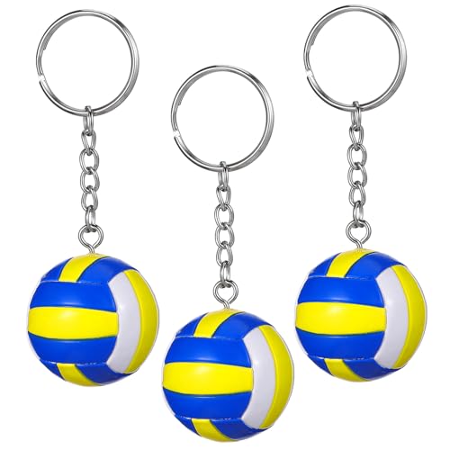 Porte-clés Volley-ball en PU Léger : Lot de 12 Accessoires Décoratifs Durables