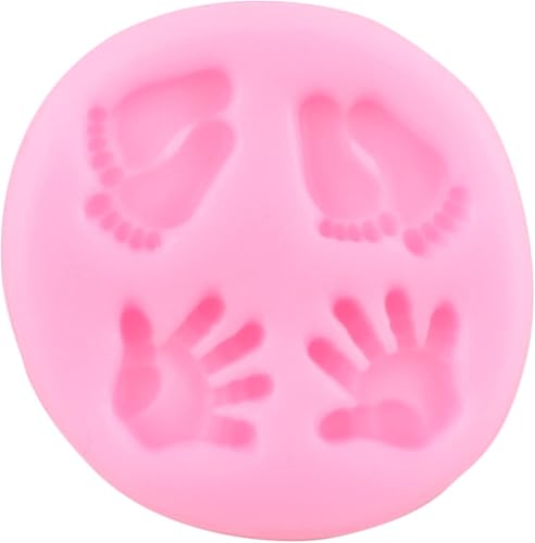 Miniatura 7 de Mujiang Moldes de silicona para zapatos de bebé, molde de fondant, molde de caramelo para pies de bebé, para baby shower, decoración de pasteles,