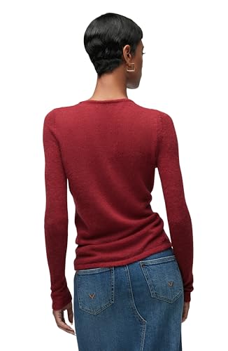HUDSON Women's Ruched Long Sleeve Sweater3