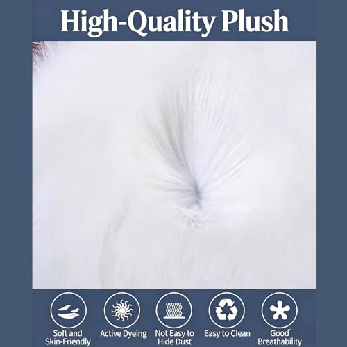 Tapis en forme de fleur bleu 190cm BK&MF pour salon - 6