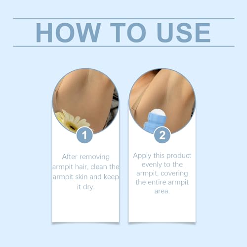 Vlsdoin Ingrown Hair Treatment Serum, Smoothing Solution Ingrown Hair Treatment Roller, Gentle Exfoliation, for Underarms, Legs, and Chest, for Visibly Clearer, Smoother Skin (2pcs)