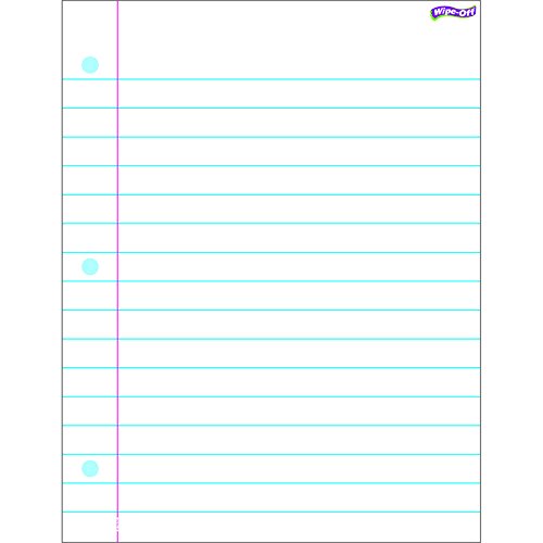 Photo 1 of TREND enterprises, Inc. Notebook Paper Wipe-Off Chart, 17" x 22"