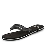 ESPRIT Damen Glitter Thongs Pantoletten, Schwarz Black 001, 38 EU
