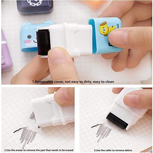 Studentszone Bundles Contains 1 * Pencil Sharpener + 6 * Pencil Erasers #TOP3