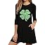 Green Four Leaf Clover Sequin a