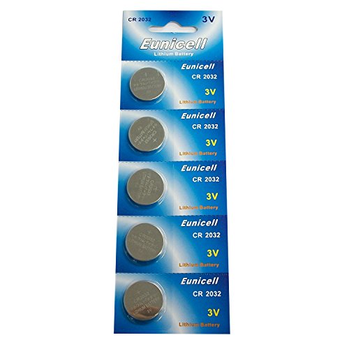 Eunicell Cr2032 5004Lc Lithium Blister Pack 3V 3 Volt Coin Cell Batteries (5 Pcs) #TOP14