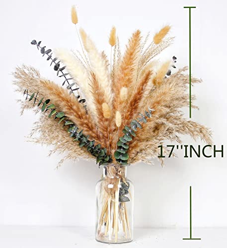 image for Naunauya 110 PCS of Boho Pampas Grass Decor, Naturally Dried Pompas, B