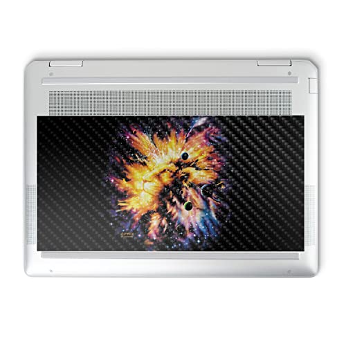 Image of MightySkins Carbon Fiber Skin Compatible with HP Spectre x360 14 inch (2022) Full Wrap Kit - Leo Galaxy | Protective, Durable Textured Carbon Fiber Finish | Easy to Apply | Made in The USA