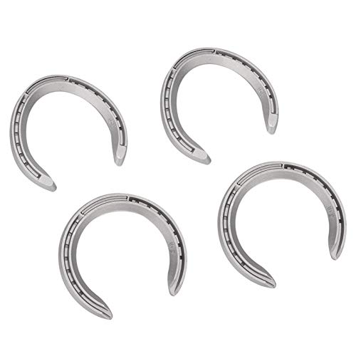 aqxreight Fers à Cheval en Alliage d'aluminium, 4 Pièces, Antidérapants, Résistants à l'usure, pour la Course, l'équitation et Le Travail, Accessoires pour Chevaux (6 ID : 16,5 mm/0,64 Pouces,