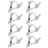 mountain_ark Licht Traversen klammern Beleuchtung DJ O-Klemmhalterung，für 48-51 mm Traverse, Schwerlast Aluminiumlegierung, 100KG Ladekapazität, 8 Stücke