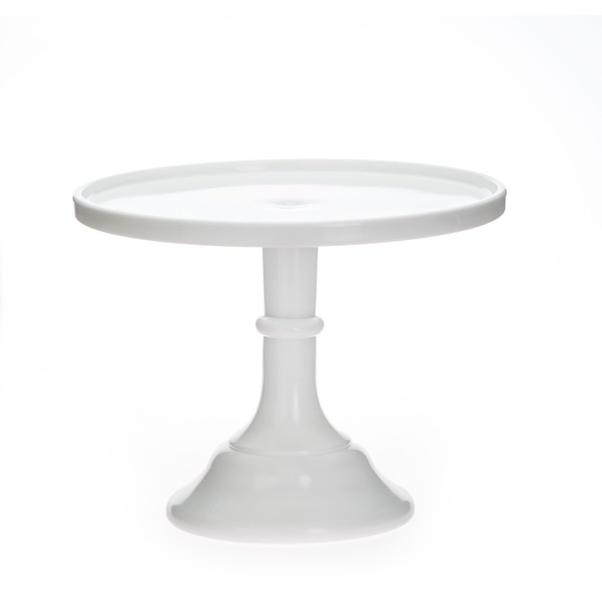Mosser Glass Milk White 9" Cake Stand - Made in the USA ,9x8x11