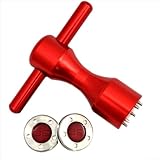 Oniissy Forgolf Puttergewichtsanpassungswerkzeuge, 2 Stück Gewichte (5 g-40 g) mit Flugzeug-Aluminium-Schraubenschlüssel für Schlägergewichte, kompatibel mit Puttern (rot) (20 g)