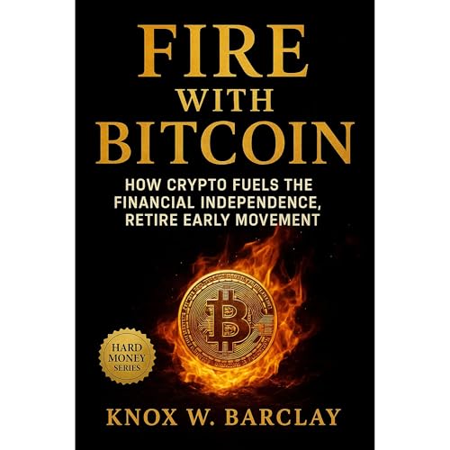 FIRE with Bitcoin: How Crypto Fuels the Financial Independence, Retire Early Movement Audiolibro Por Knox W. Barclay arte de 