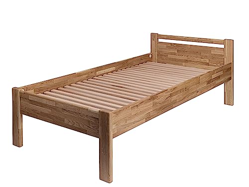 Massivholzbett SiSi von Krok Wood für Senioren in Eiche