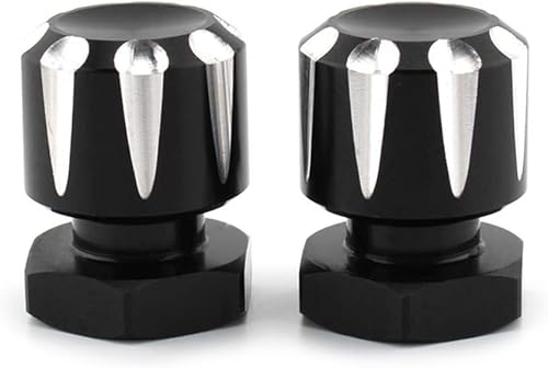 FSFY - Tuercas de montaje de motocicleta en blanco y negro, 2 tuercas de montaje de asiento individual para Harley Road Glide FLTR 1998-2002,