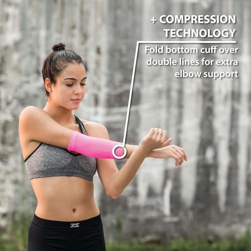 Zensah Compression Tennis Elbow Sleeve for Elbow Tendonitis, Tennis Elbow, Golfer's Elbow - Elbow Support, Elbow Brace (Small, Black) - Thumbnail 5