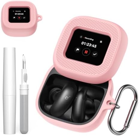 for Anker Soundcore Liberty 5 Pro Max Case with Carabiner, Soft Silicone Shockproof Protective Cover Compatible with Soundcore Liberty 5 Pro Max by Anker Wireless Earbuds Charging Case (Dark Blue) image 5