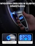 AstroAI Cyfrowy manometr do opon 150 PSI 4 ustawienia, srebrny