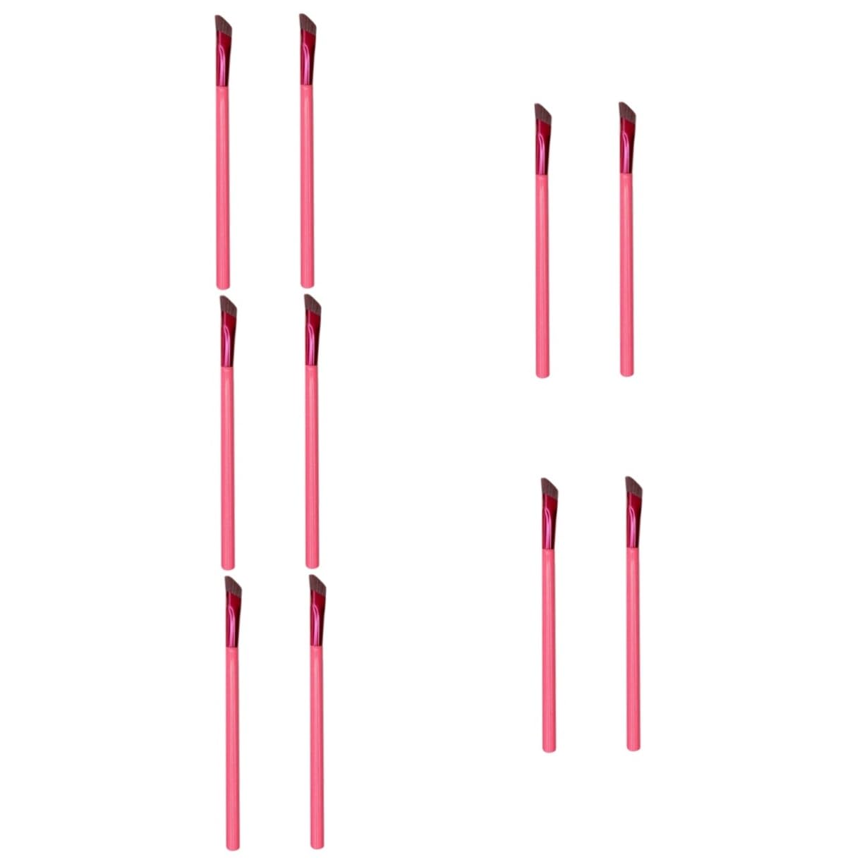 FRCOLOR 10 pennelli per sopracciglia, sopracciglia, pennelli da trucco per donne, pennelli per sopracciglia, pennelli per il trucco, accessori per il trucco per le donne, pennello angolato, correttore