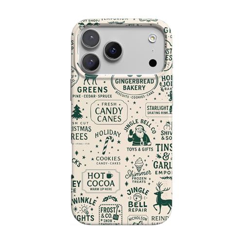 Casely iPhone 17 Pro Max Case | Santa's Stamps | Holiday Market | Compatible with MagSafe | Classic Ultra Slim Design