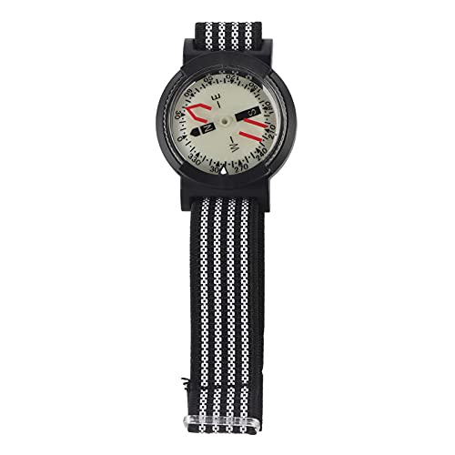 QANYEGN Compass Watch, Micro Orientee Wrist Compass, NO Slip Wrist Compass for Watch Band or Paracord Survival Bracelet