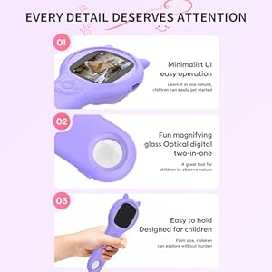 Microscope for Kids - Mini Pocket Handheld Microscope for Toddlers-Educational Science Kit Toys for Christmas Birthday Gifts Toys for 3 4 5 6 7 8 9 10 Year Old Girls(Purple) Microscope for Kids Mini Pocket Handheld Microscope for Toddlers Educational Science Kit Toys for Christmas Birthday Gifts Toys for 3 4 5 6 7 8 9 10 Year Old GirlsPurple