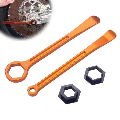 Image of Motorcycle Tire Changing Spoons Lever Iron Tool Wrench Set Tire Repair Tool | Combo Axle Tire Wrench Kit 10MM /0.39'' 13MM /0.51'' 22MM /0.87'' 27MM /1.06'' 32MM /1.26'' For MX Motocross Pit Bikes