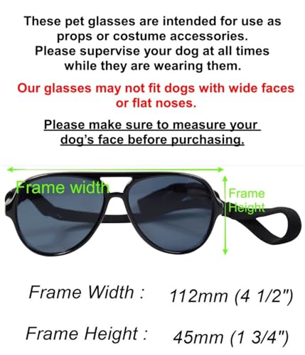 Disfraz para perro con gafas retro y moño ajustable miniatura 2