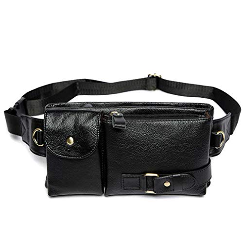 Sac banane de voyage en cuir Hebetag, idéal pour randonnée et escalade