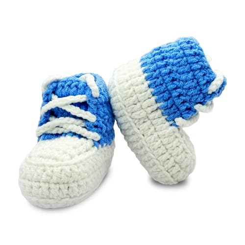 THEFAMIE Crochet Baby Shoes for Boys & Girls,...