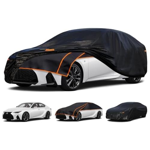 Kayme Padded Hail Protector Car Cover Custom Fit for Lexus is IS300 IS350, Anti Hail Blanket with Multilayer Thickened Design, Hail Proof & All Weathe