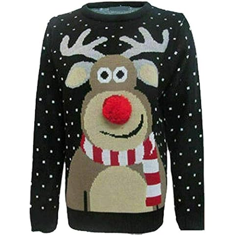 Festive Retro Knitted Christmas Jumper for Kids Cover