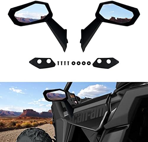 SAUTVS Folding Front Door Rear View Side Mirrors For Maverick X3, Adjustable Premium High-Definition Side Mirrors For Can-Am Maverick X3 / MAX 2017-2025 Accessories (2PCS, Replace #715004236 - View #10