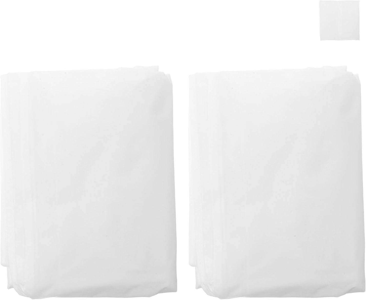 DOITOOL Cloth Garment Covers 2 Sets with Versatile Fit White Reusable Clothes Dust Covers and Minimalistic Elegant Style for Closet Wardrobe for Bedroom and Display Storage