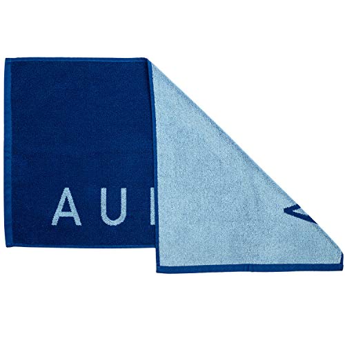 Luxury Gym Towels for Sweat - 100% Organic Cotton - Soft and Absorbent Workout Towels for Gym - Silver Infused Sports Towel - Yoga and Gym Towels for Men and Women (Blue)