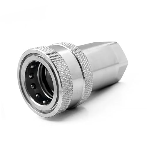 Image of 3 /4 inch NPT Thread ISO7241-1A Hydraulic Quick Disconnect Coupler /Quick Coupling Set with Dust Caps