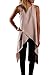 Relipop Women Chiffon Sleeveless Casual Fashion Asymmetric Blouse Shirts Top