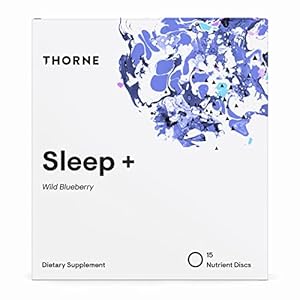 Thorne Sleep + Dissolvable Supplement Disc – Chamomile, L-Theanine and Melatonin for deep, restful sleep – 15 servings