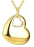Greendou Fashion Jewelry 18K Gold Plated Love Heart Pendant Necklace for Women and Girls