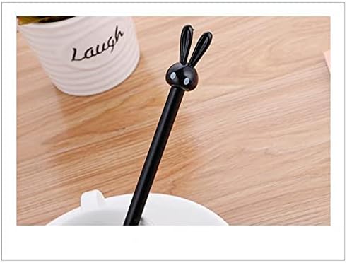 Miniatura 4 de 4 bolígrafos de gel de conejito de 0.020 in lindos bolígrafos de papelería, bolígrafos de gel para estudiantes, bolígrafo de gel negro con firma