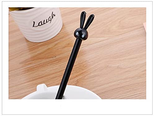Miniatura 4 de 4pcs Conejito Gel Pen 0.020in Lindo Plumas Papelería Plumas Estudiante Lindo Negro Firma Gel Pluma Escuela Oficina Suministros Escribir Herramientas