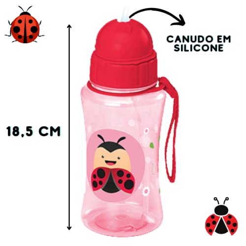 Squeeze Plástico Infantil Joaninha 400 ml Art House