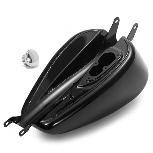 TOFR Black 4.2 Gallon Gas Fuel Tank 16L Large-Capacity w/ Fuel Tank Cap For Harley Sportster XL 883 1200 Iron XL1200X Forty Eight 2007-2022 2008 2009 2010 2011 2012 2013 2014 2015 16 17 18 2019 20 21 by TOFR - Image 6