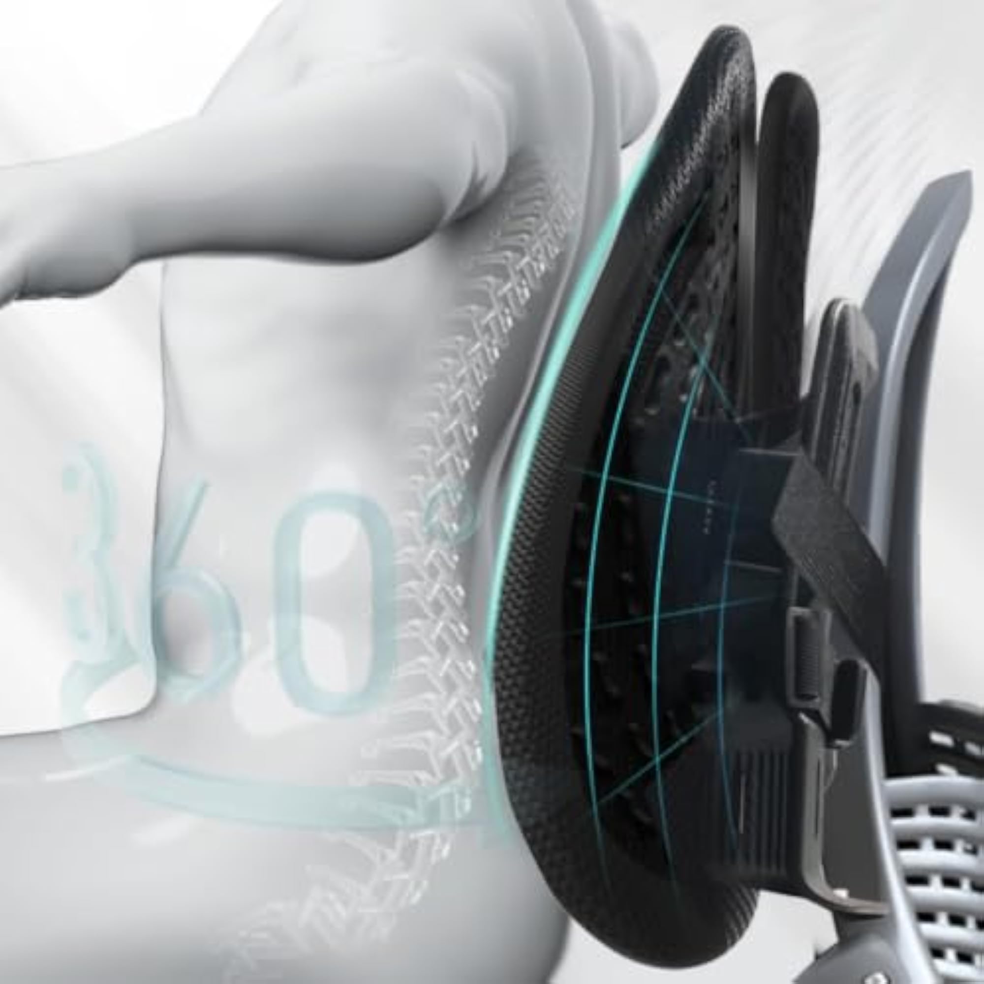 Ergonomic Support Cushion Contoured Back Support