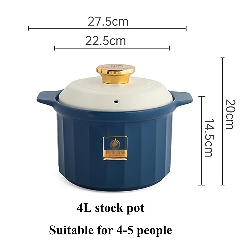 Cocotte en céramique résistante à la chaleur de 4L pour cuisson lente - 2