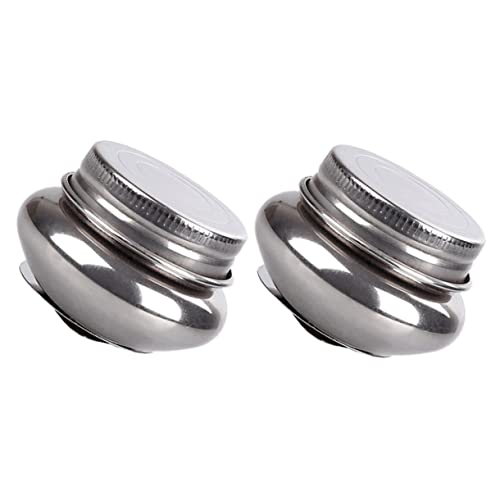 IWOWHERO 2pcs Oil Can with Lid Artists Turpentine Holder Collapsible Brush Bucket Paint Can with Spout