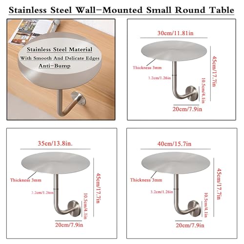 Petits espaces : la table basse ronde murale flottante en L - 4