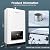 Propane Gas Tankless Water Heater with Vent Pipe, Indoor Installation, Max 3.6 GPM, 80,000 BTU Propane Residential On Demand Instant Tankless Hot Water Heater, Multiple Points of Use, 120V, White