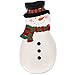 Christmas Kitchen Decor Holiday Spoon Rest Santa and Snowman Set of 2