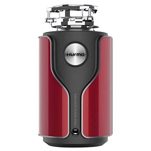 XUNMAIFXI Durable Continuous Feed Disposall Household Waste Disposer,Built-in air Switch,Easy to install, overload reset Home, Red